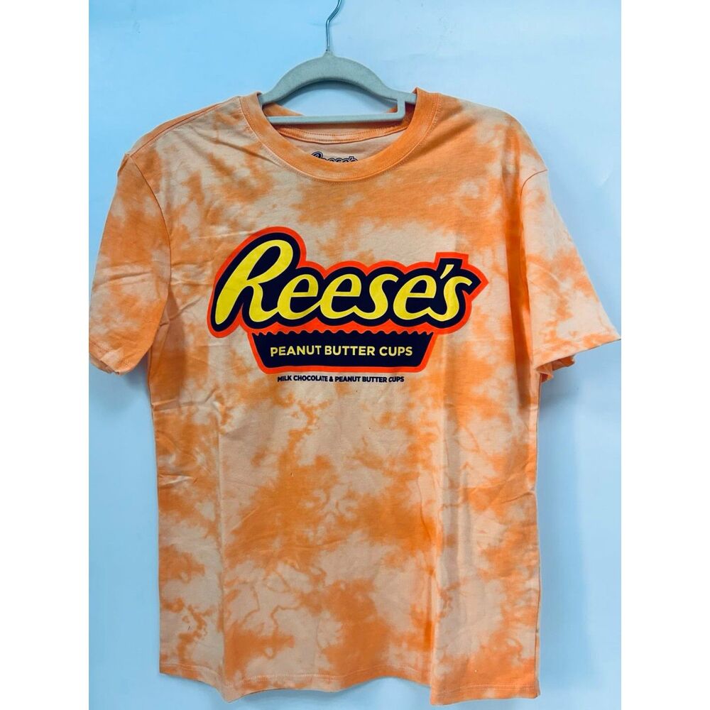 Reese's Short Sleeve T-Shirt Vintage Tie-Dye Loose Casual Top